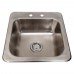 BK Resources DDI-1614824-P-G Drop-In Sink One Compartment 19W X 19D X 8H Overall Size