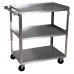 BK Resources BKC-1827S-3S Utility Cart 3-tier 30-3/4L X 18W X 33H