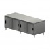 BK Resources CST-3696S2 Dual Access Chef Table Cabinet Base With Sliding Doors On Both Sides