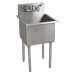 BK Resources BK8BS-1-1821-14 Budget Sink One Compartment 21W X 24-1/2D X 41H Overall Size