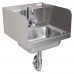 BK Resources BKHS-D-1410-SS-PT-G Hand Sink Wall Mount 14 Wide X 10 Front-to-back X 5 Deep Bowl