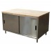 BK Resources CMT-3648S Chef Table Cabinet Base With Sliding Doors 48W X 36D X 34-3/4H Overall Size