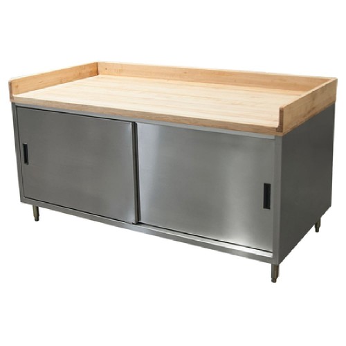 Bk Resources Cmbt 3672s Chef Table Cabinet Base With Sliding Doors 72w