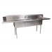 BK Resources BKSDT-3-20-12-20RS Soiled Dishtable & Three-Compartment Sink 100W X 30-1/2D X 44H Overall Size