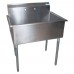 BK Resources BKUS6-1-3624-14 Utility Sink One Compartment 39W X 27-1/2D X 41-1/4H Overall Size