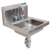 BK Resources BKHS-D-1410-PT-G Hand Sink Wall Mount 14 Wide X 10 Front-to-back X 5 Deep Bowl