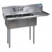 BK Resources BKS-3-1014-10-15R Convenience Store Sink Three Compartment 47-1/2W X 19-13/16D X 39-3/4H Overall Size