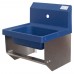 BK Resources APHS-W1410-BKK Antimicrobial Hand Sink With Knee Valve Brackets 14 Wide X 10 Front-to-back X 5 Deep Bowl