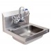 BK Resources BKHS-W-1410-W-G Hand Sink Wall Mount 14 Wide X 10 Front-to-back X 5 Deep Bowl