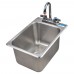 BK Resources BK-DIS-1014-10-P-G Drop-In Sink One Compartment 12-1/8W X 18-1/2D X 9-3/8H Overall Size