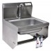 BK Resources BKHS-D-1410-1-BKK-PG Hand Sink With Knee Valve Wall Mount 14 Wide X 10 Front-to-back X 5 Deep Bowl