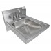 BK Resources BKHS-ADA-D-P-G ADA Hand Sink Wall Mount 14 Wide X 16 Front-to-back X 5 Deep Bowl