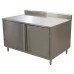 BK Resources CSTR5-2436HL Chef Table Cabinet Base With Hinged Doors & Lock 36W X 24D X 39-3/4H Overall Size