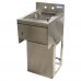 BK Resources UBB-18-1012HST-15 Slimline Underbar Dump Sink 15-1/2W X 18-1/4D X 33-1/2H Overall Size