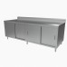 BK Resources CSTR5-3684S Chef Table Cabinet Base With Sliding Doors 84W X 36D X 39-3/4H Overall Size