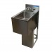 BK Resources UBB-21-1014HSS Underbar Dump Sink 14-1/2W X 21-1/4D X 33-1/2H Overall Size