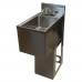 BK Resources UBB-18-1014HS12 Underbar Dump Sink 12W X 18D X 33-1/2H Overall Size