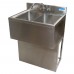 BK Resources UBB-18-360TS Slim-Line Underbar Sink Three Compartment 60”W X 18-1/4D X 33-1/2H Overall Size