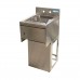 BK Resources UBB-21-1012HST-15 Underbar Dump Sink 15W X 21-1/4D X 33-1/2H Overall Size