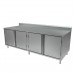 BK Resources CSTR5-3684HL Work Table Cabinet Base With Hinged Doors & Locks 84W X 36D X 39-3/4H Overall Size