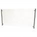 BK Resources SG-D-72 Adjustable Protective Divider Screen / Sneeze Guard 72 Adjusts Vertically Or Horizontally