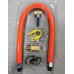 Eqchen 48 Mobile Gas Connector Hose Kit with 2 Elbows, Full Port Valve, Restraining Device, and Quick Disconnect - 3/4