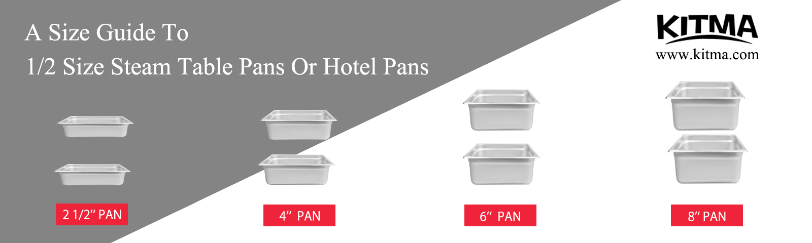 Half Size Steam Table Pans or Hotel Pans