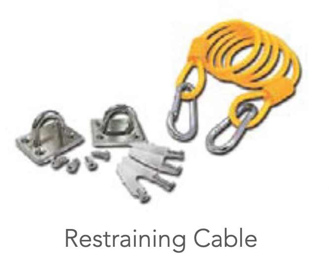 Restraining Cable Included